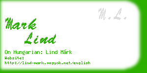 mark lind business card